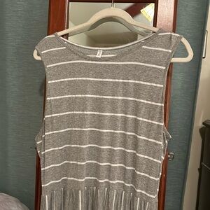 Striped dress XL maxi